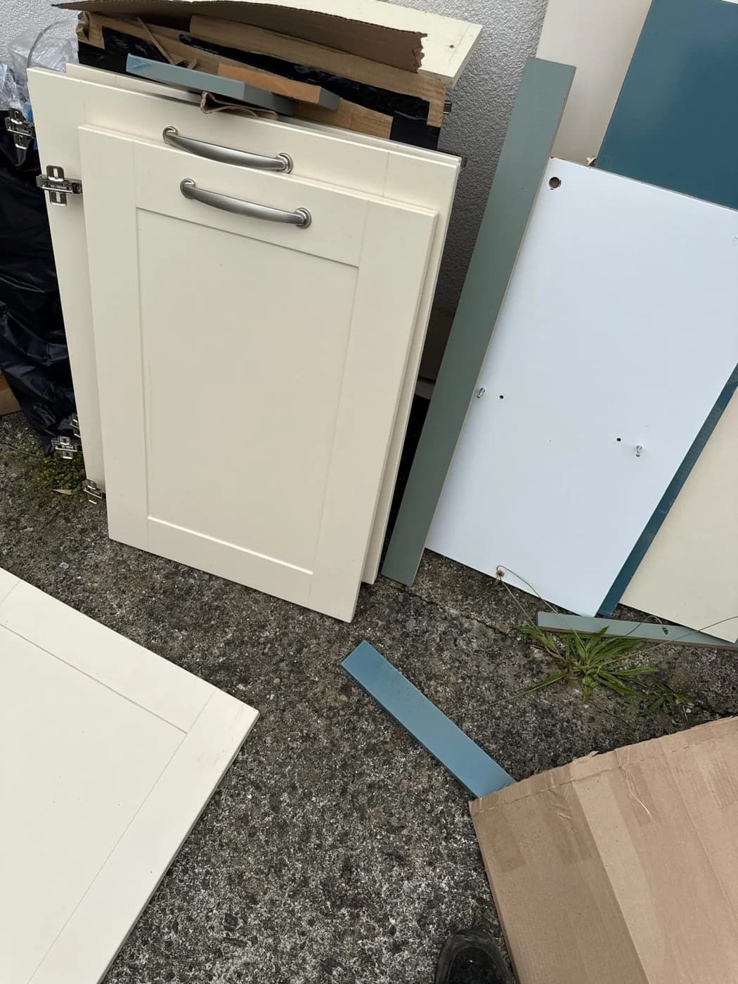 Kitchen units stripped out and removed in Swansea